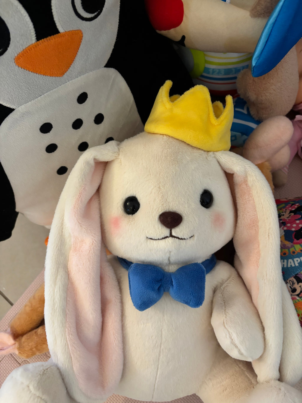 BunnyKingAR  צעצוע קטיפה רך 35 ס״מ של