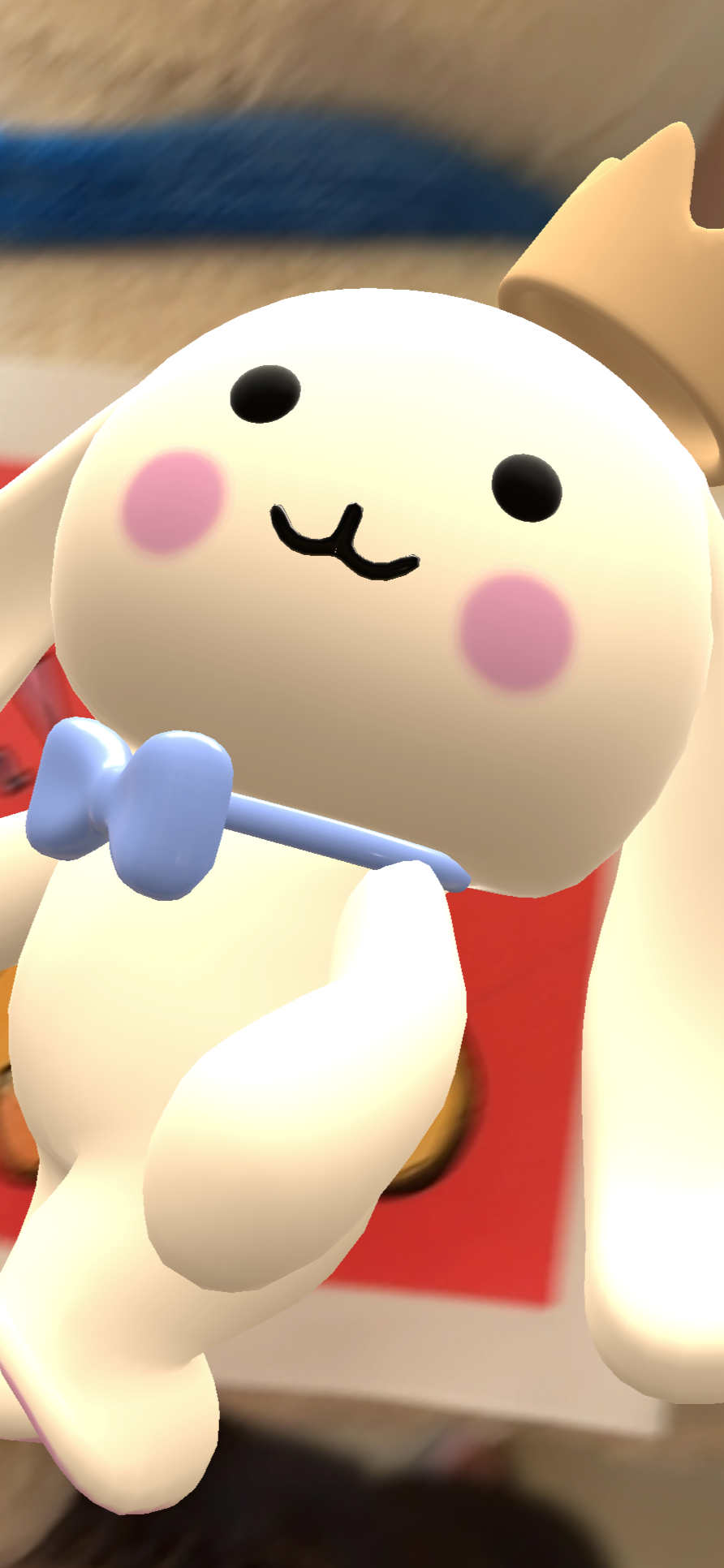 BunnyKingAR  צעצוע קטיפה רך 35 ס״מ של